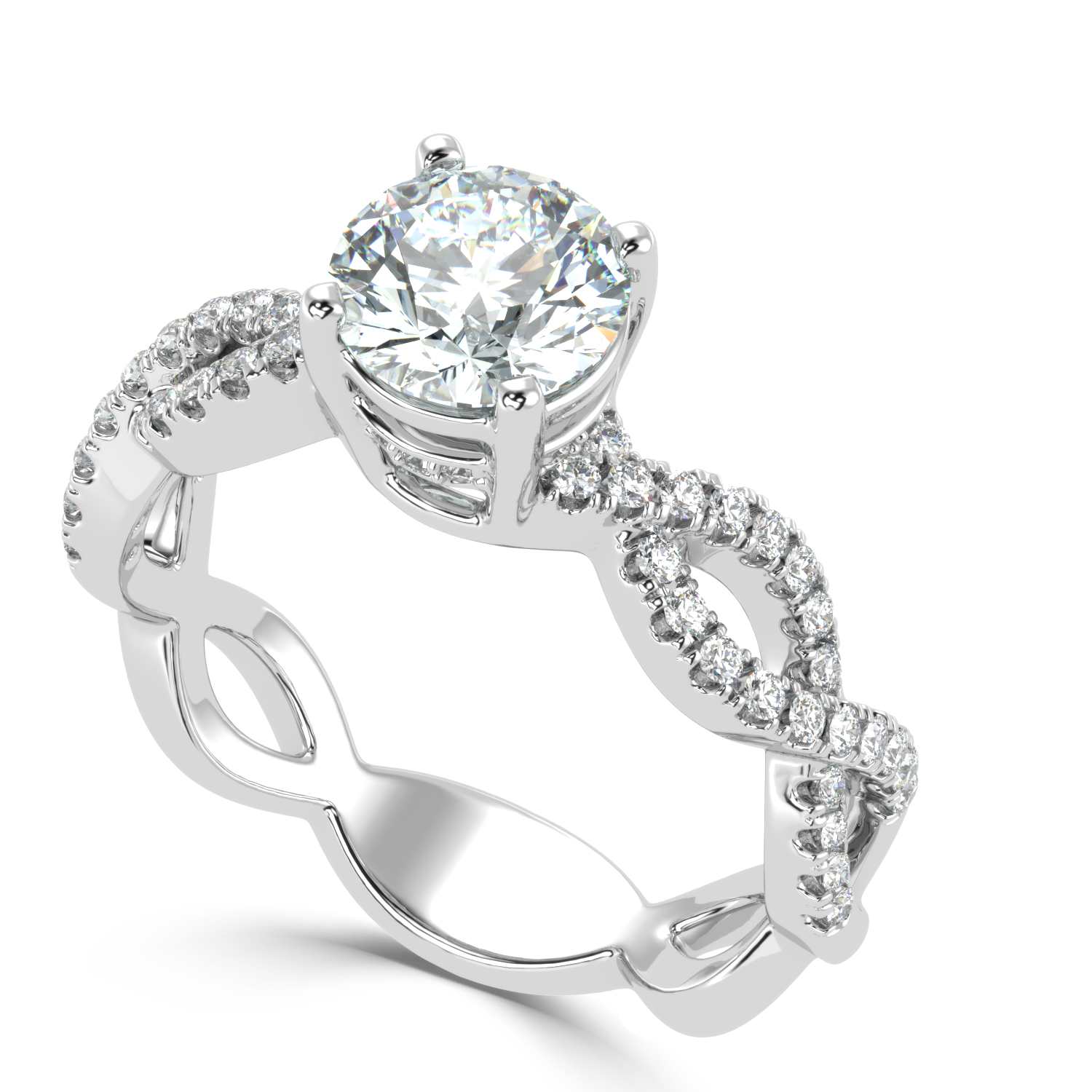 Buy 1.00Ct H VS1 Natural Diamond Ring | SolitaireKart